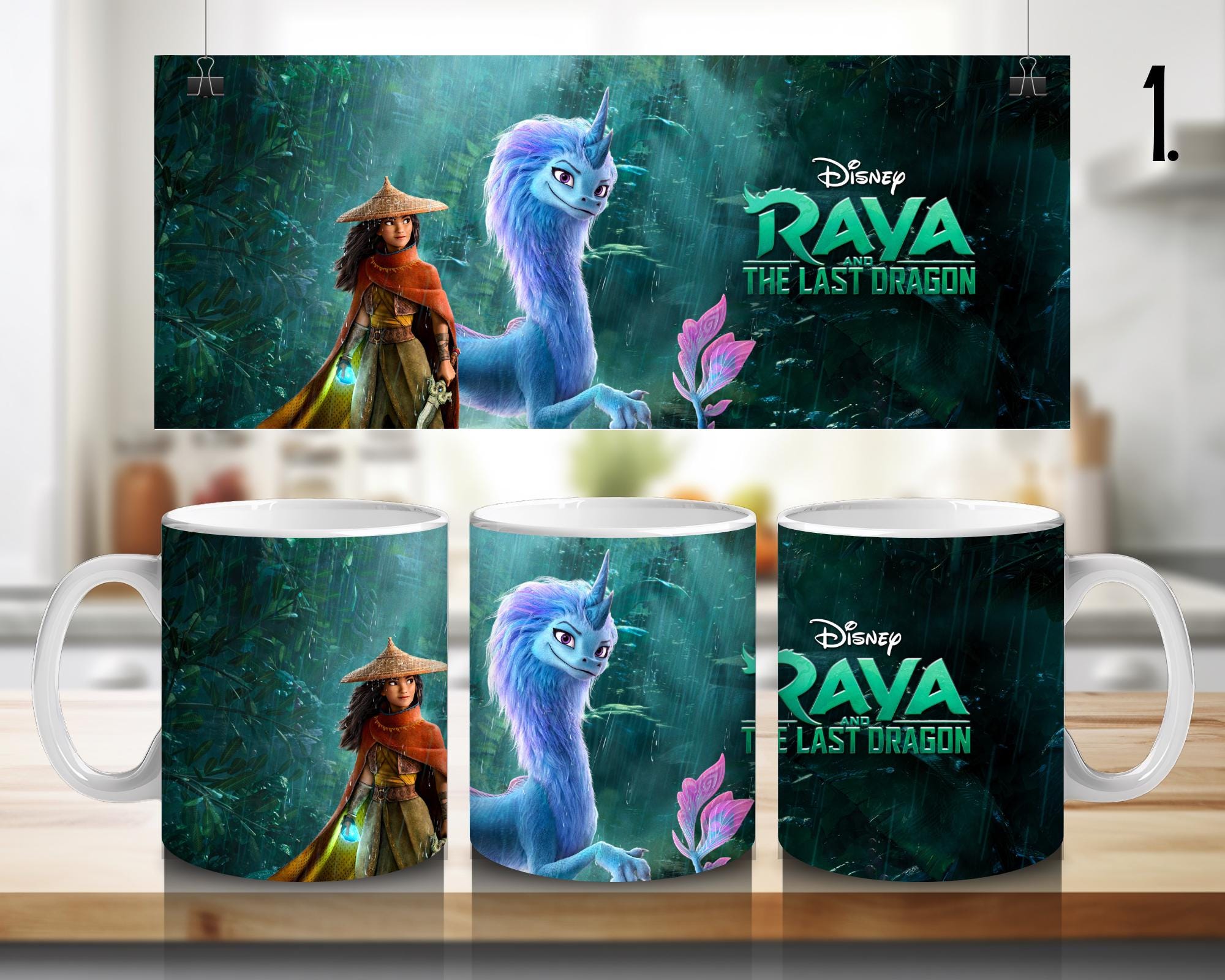 Raya and the Last Dragon, Disney, Sisu, Boun, Namaari, Benja, Tong | 100% CERAMIC MUG, 11Oz = 330ml