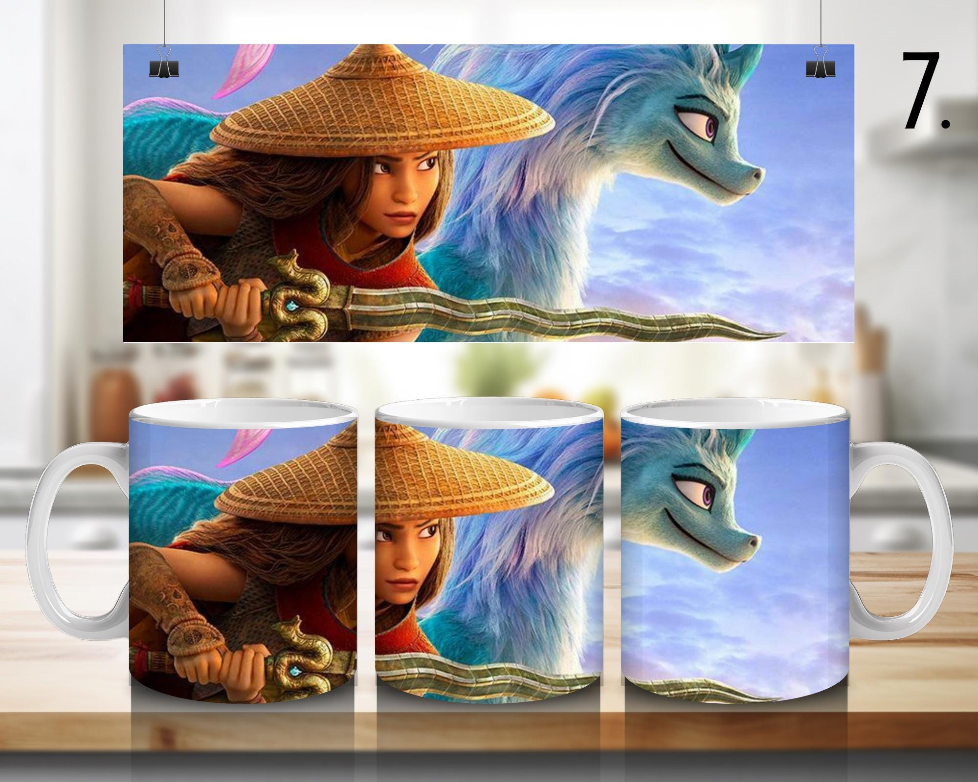 Raya and the Last Dragon, Disney, Sisu, Boun, Namaari, Benja, Tong | 100% CERAMIC MUG, 11Oz = 330ml