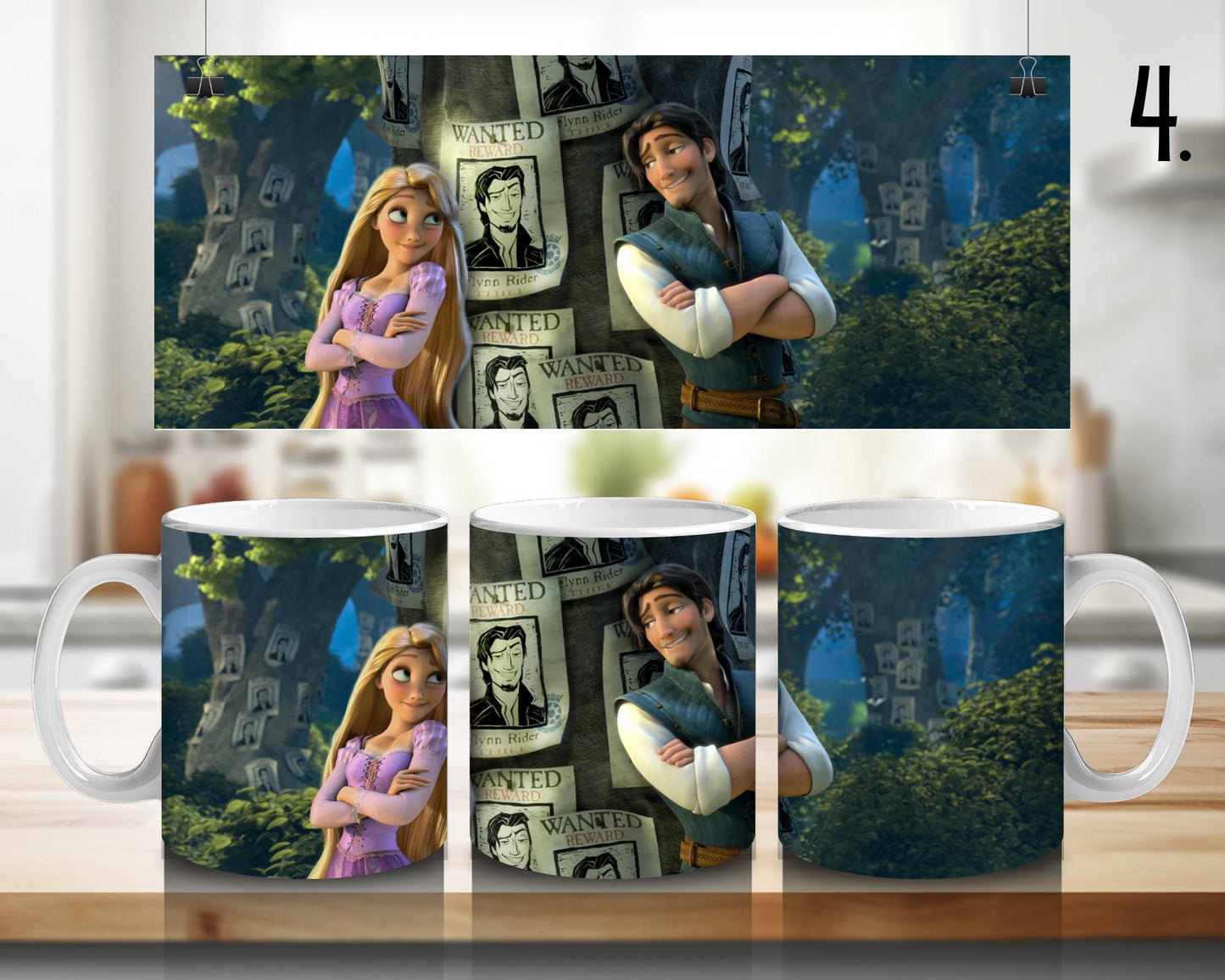 Kubek ceramiczny Zaplątani / Tangled – Roszpunka i Flynn Rider