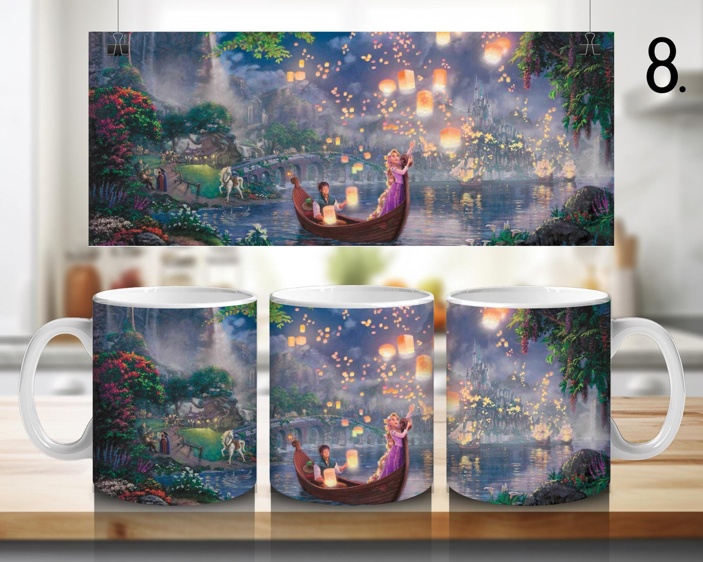 Kubek ceramiczny Zaplątani / Tangled – Roszpunka i Flynn Rider