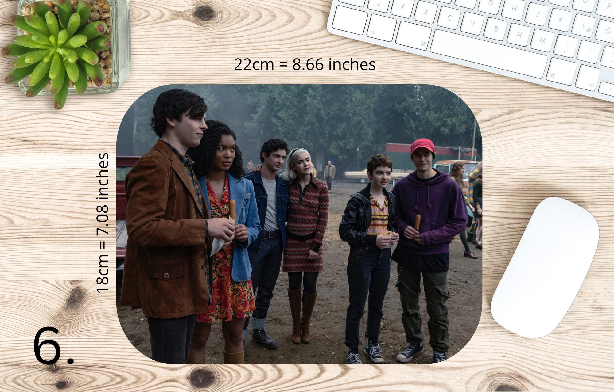 Chilling Adventures of Sabrina, Sabrina Spellman, Zelda Spellman, Hilda Spellman, Ambrose Spellman |  MAUSEPAD, Gaming Mouse Pad