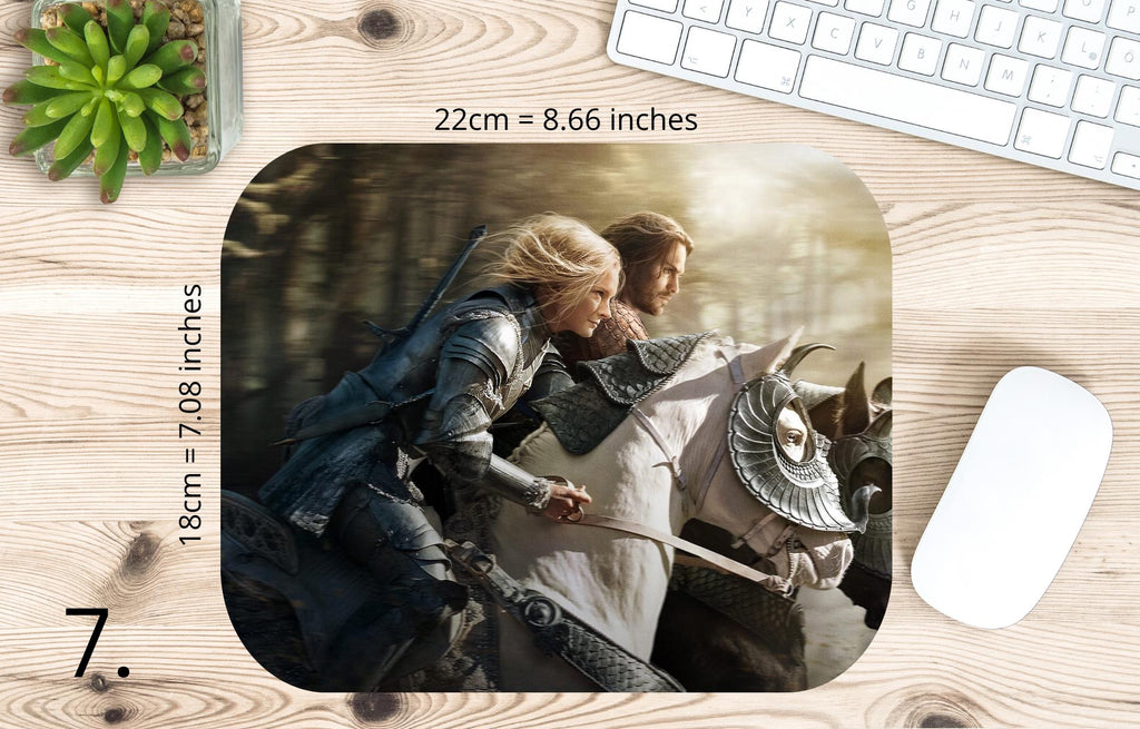 The Lord of the Rings, Frodo Baggins, Samwise Gamgee, Peregrin Took, Meriadok Brandybuck, Bilbo, Legolas | MAUSEPAD, Gaming Mouse Pad