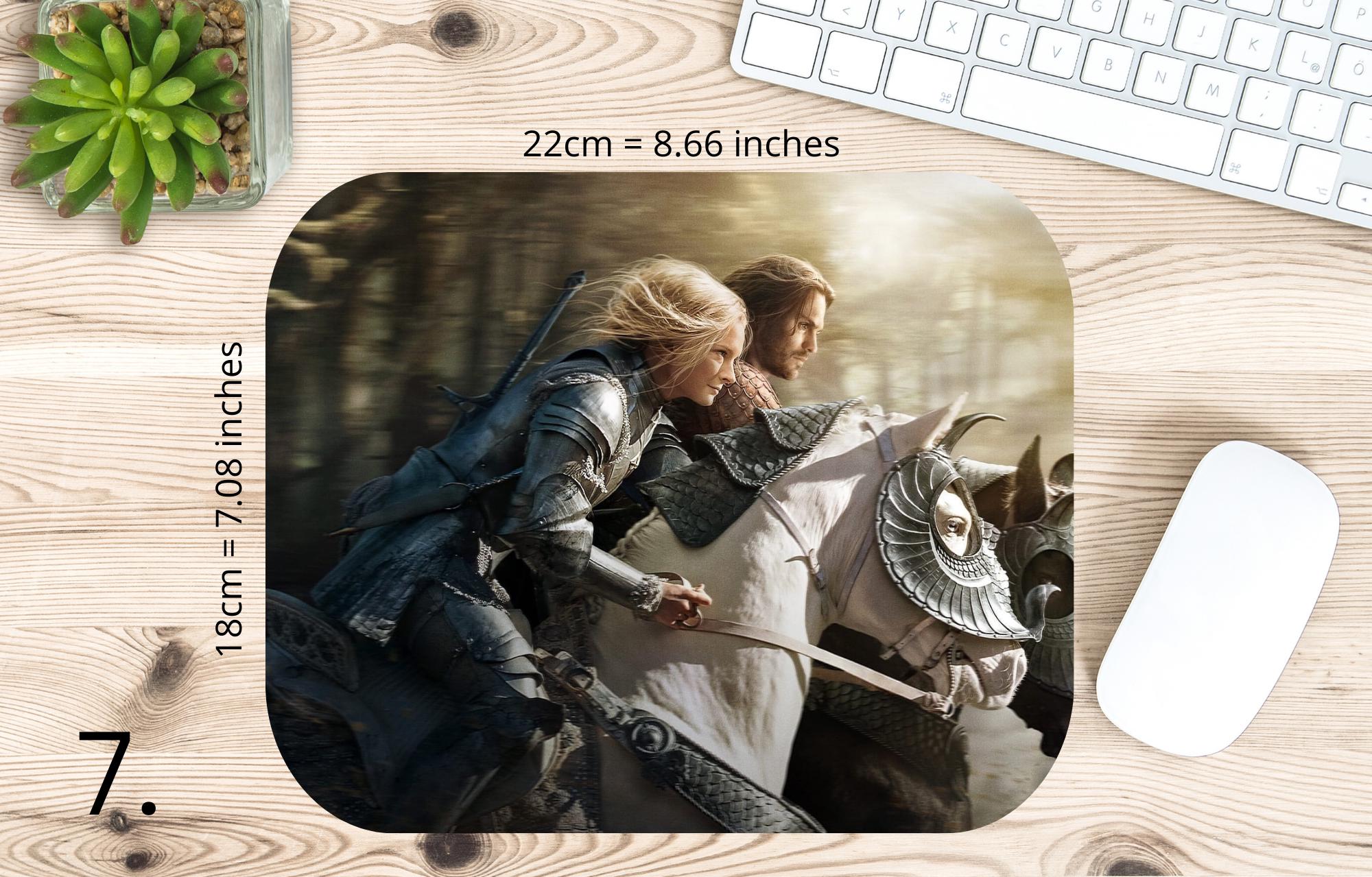 The Lord of the Rings, Frodo Baggins, Samwise Gamgee, Peregrin Took, Meriadok Brandybuck, Bilbo, Legolas | MAUSEPAD, Gaming Mouse Pad