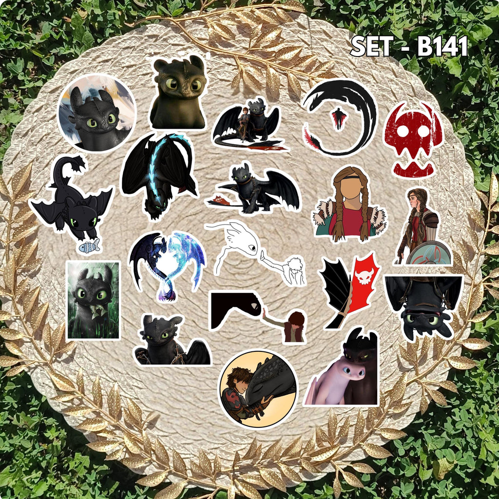 How to Train Your Dragon-Inspired Sticker Pack | Toothless, Hiccup & Friends Vinyl Stickers