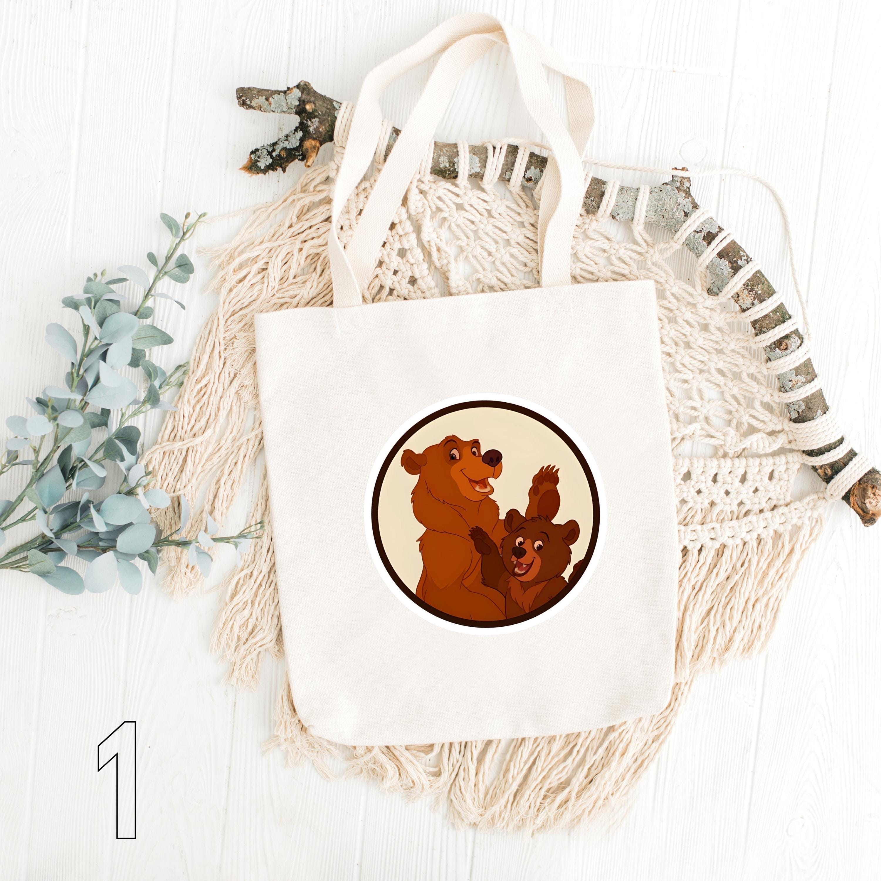 Disney Brother Bear Inspired Tote Bag | Koda, Kenai & Denahi Cotton Bag | Animated Movie Aesthetic Gift