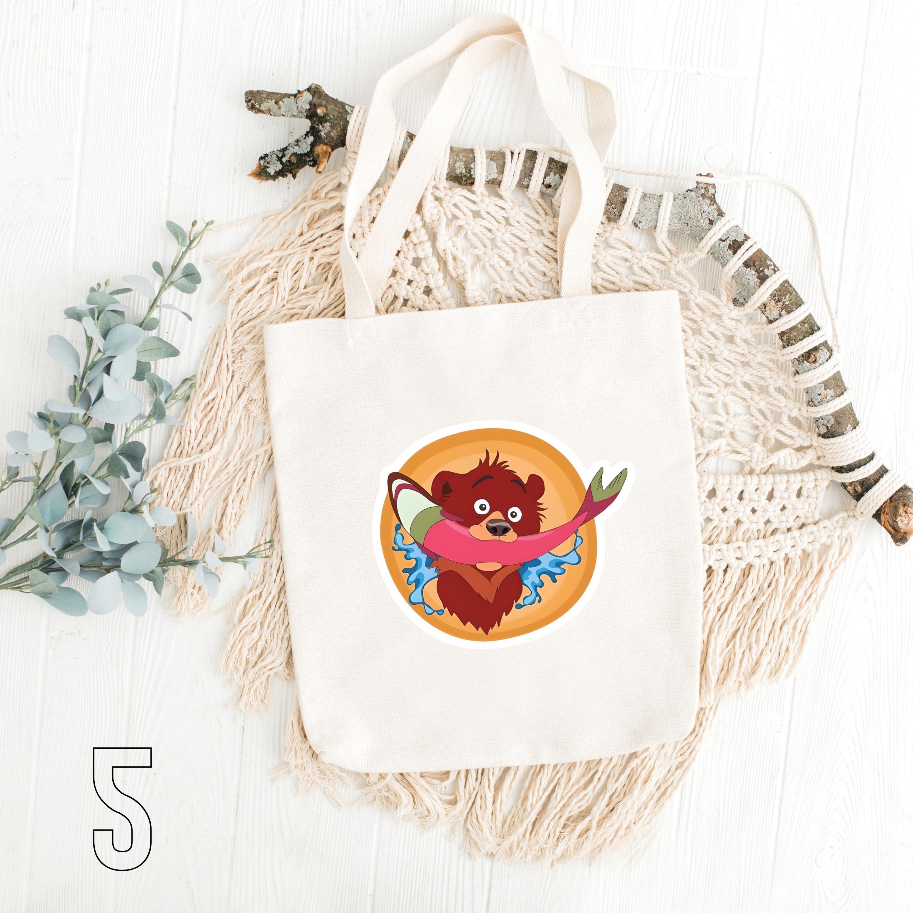 Disney Brother Bear Inspired Tote Bag | Koda, Kenai & Denahi Cotton Bag | Animated Movie Aesthetic Gift