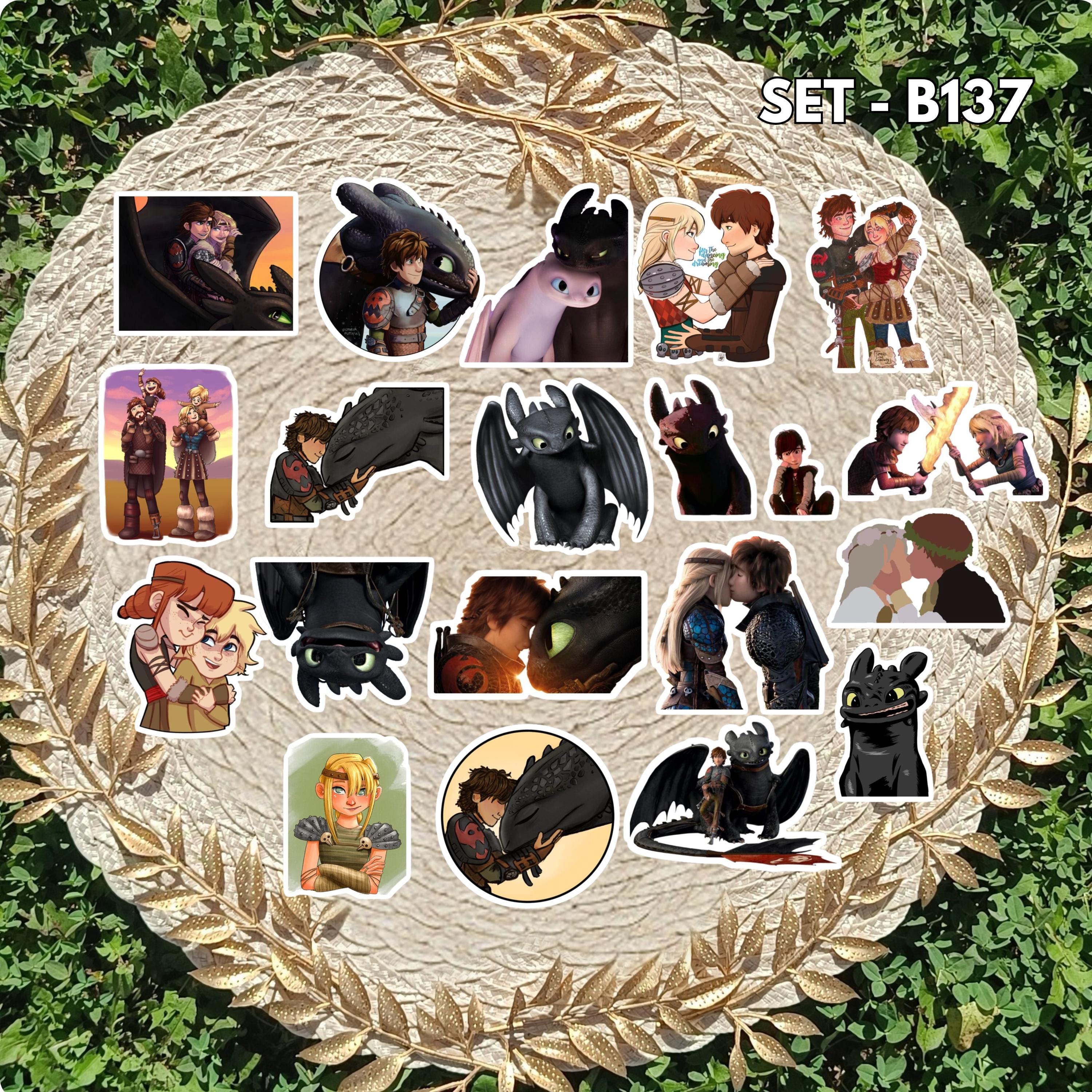 How to Train Your Dragon-Inspired Sticker Pack | Toothless, Hiccup & Friends Vinyl Stickers