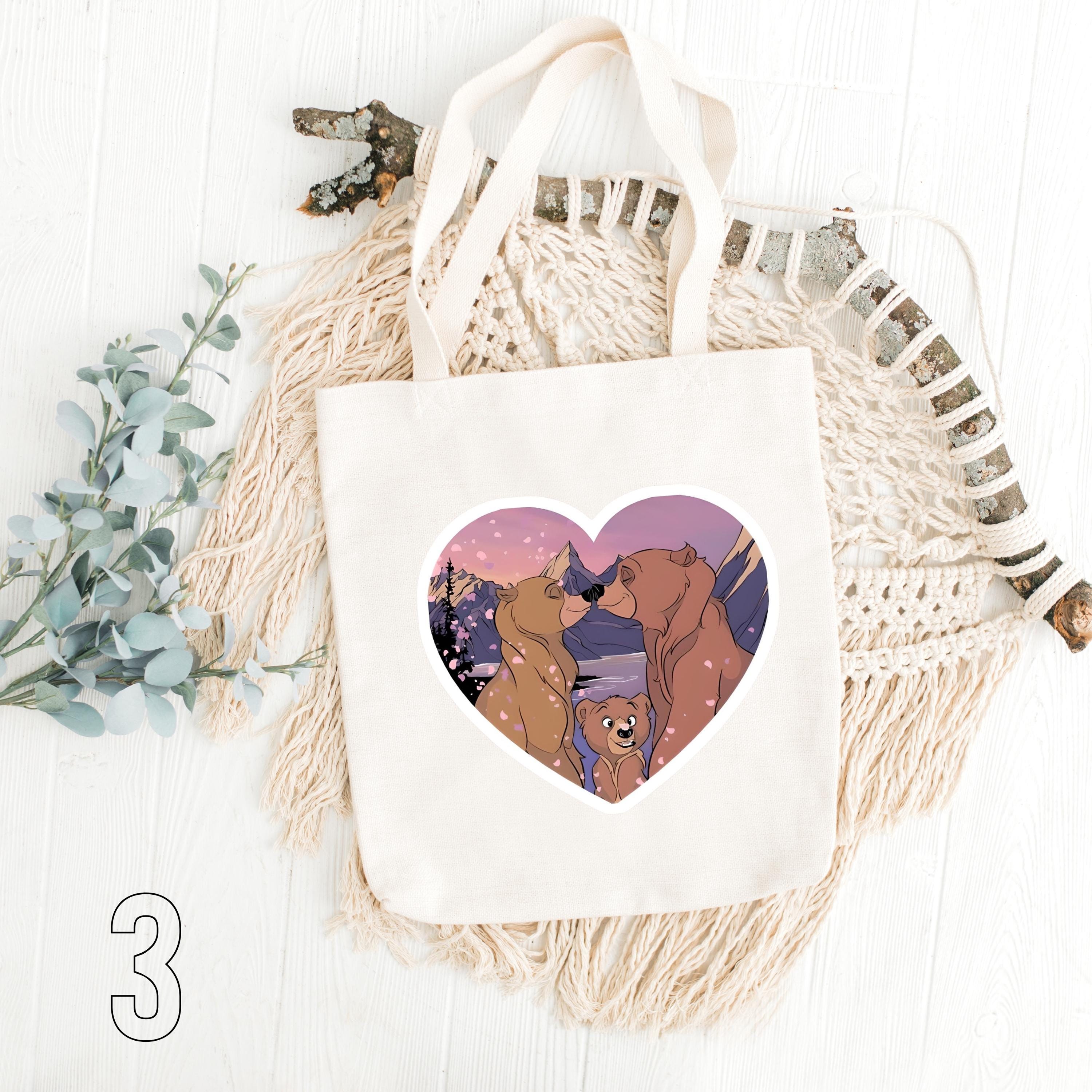 Disney Brother Bear Inspired Tote Bag | Koda, Kenai & Denahi Cotton Bag | Animated Movie Aesthetic Gift