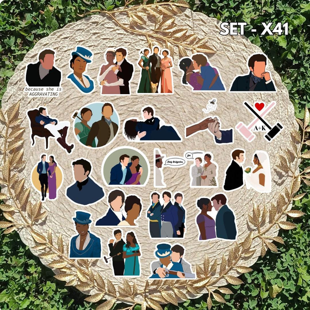 Bridgerton Inspired Sticker Pack | Anthony, Eloise, Simon & Kate Fan Art Vinyl Stickers