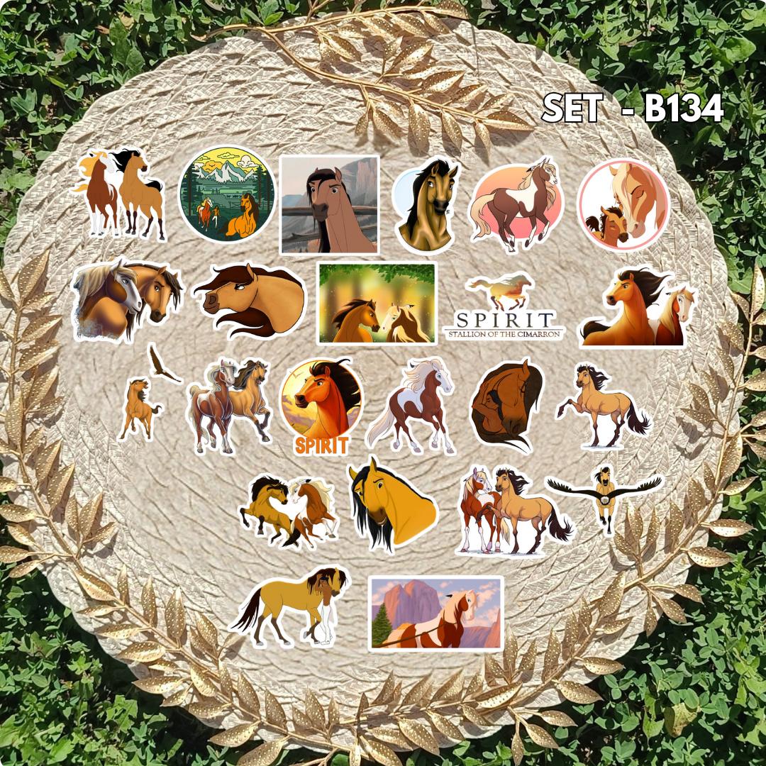 Spirit Stallion Inspired Sticker Pack | Spirit, Rain & Little Creek Fan Art Vinyl Stickers