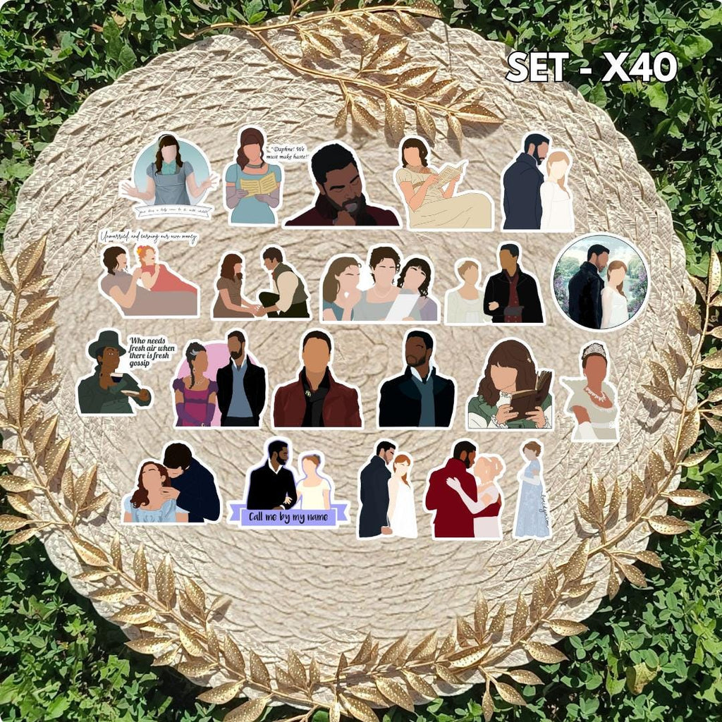 Bridgerton Inspired Sticker Pack | Anthony, Eloise, Simon & Kate Fan Art Vinyl Stickers