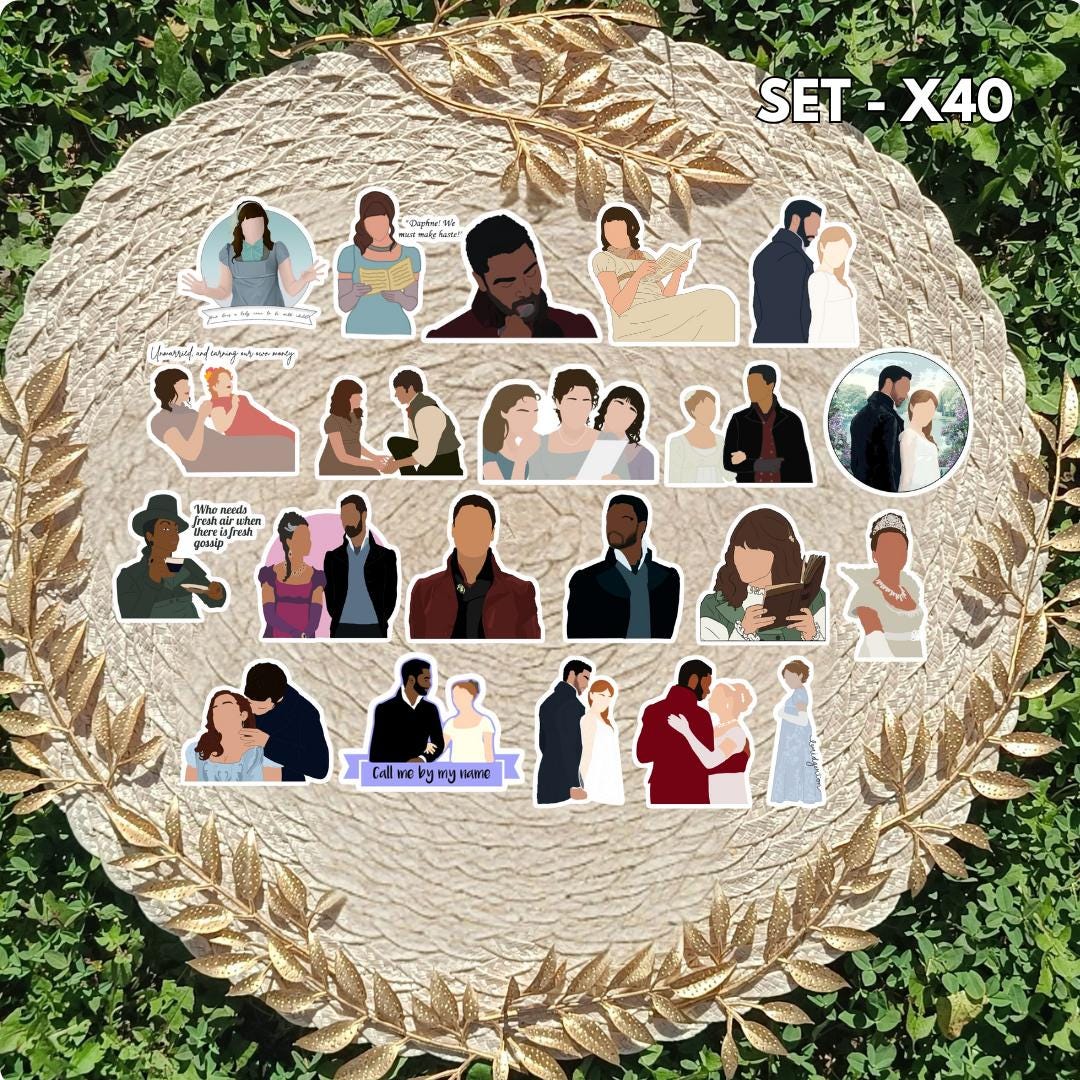 Bridgerton Inspired Sticker Pack | Anthony, Eloise, Simon & Kate Fan Art Vinyl Stickers