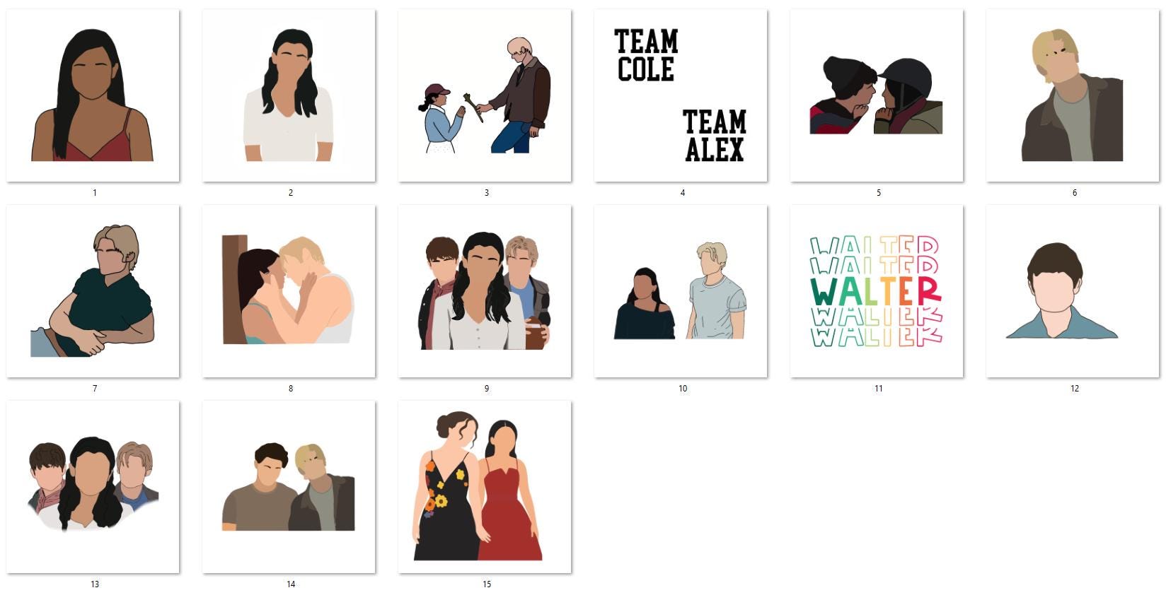 My Life with the Walter Boys, Jackie Howard, Cole Walter, Alex Walter, Danny Walter, Nathan Walter | 15 PNG