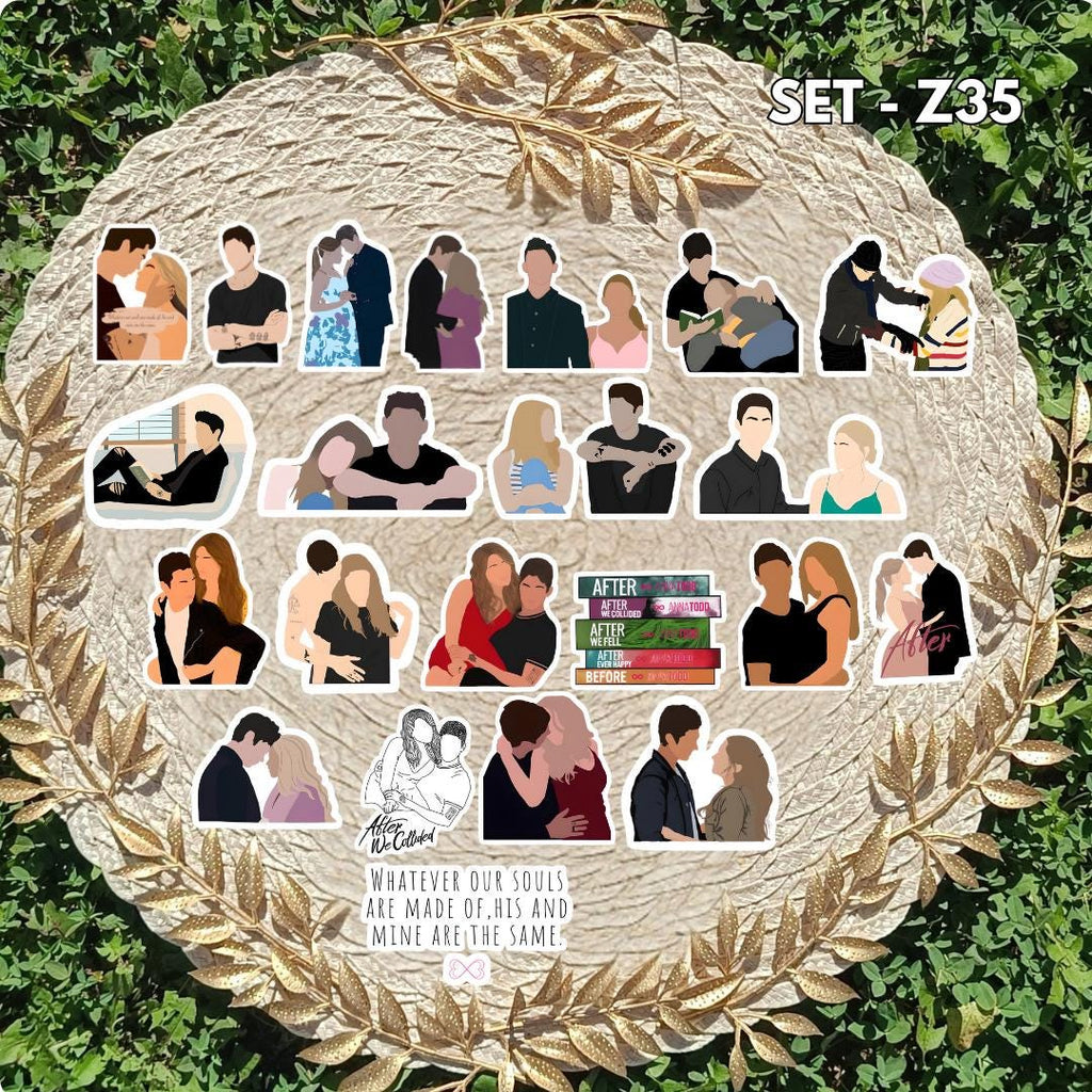 After Inspired Sticker Pack | Tessa & Hardin Fan Art Vinyl Stickers