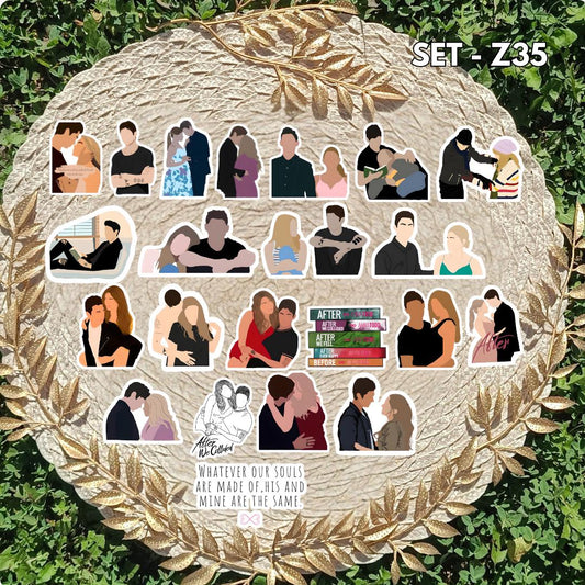 After / After sticker set – Tessa Young and Hardin Scott