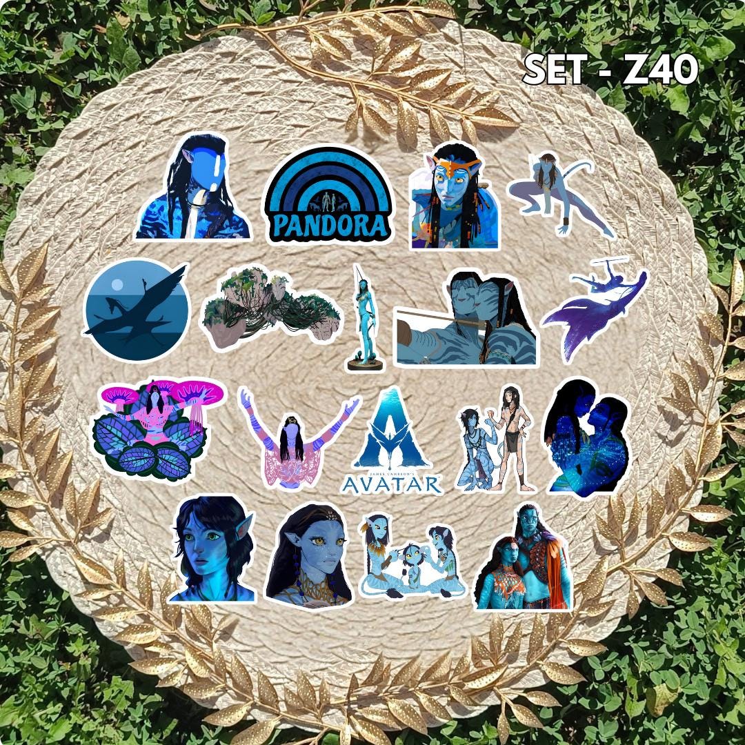 Avatar Inspired Sticker Pack | Neytiri, Kiri & Jake Fan Art Vinyl Stickers