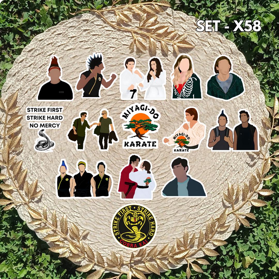 Cobra Kai Sticker Set / Cobra Kai – Johnny Lawrence and Daniel LaRusso