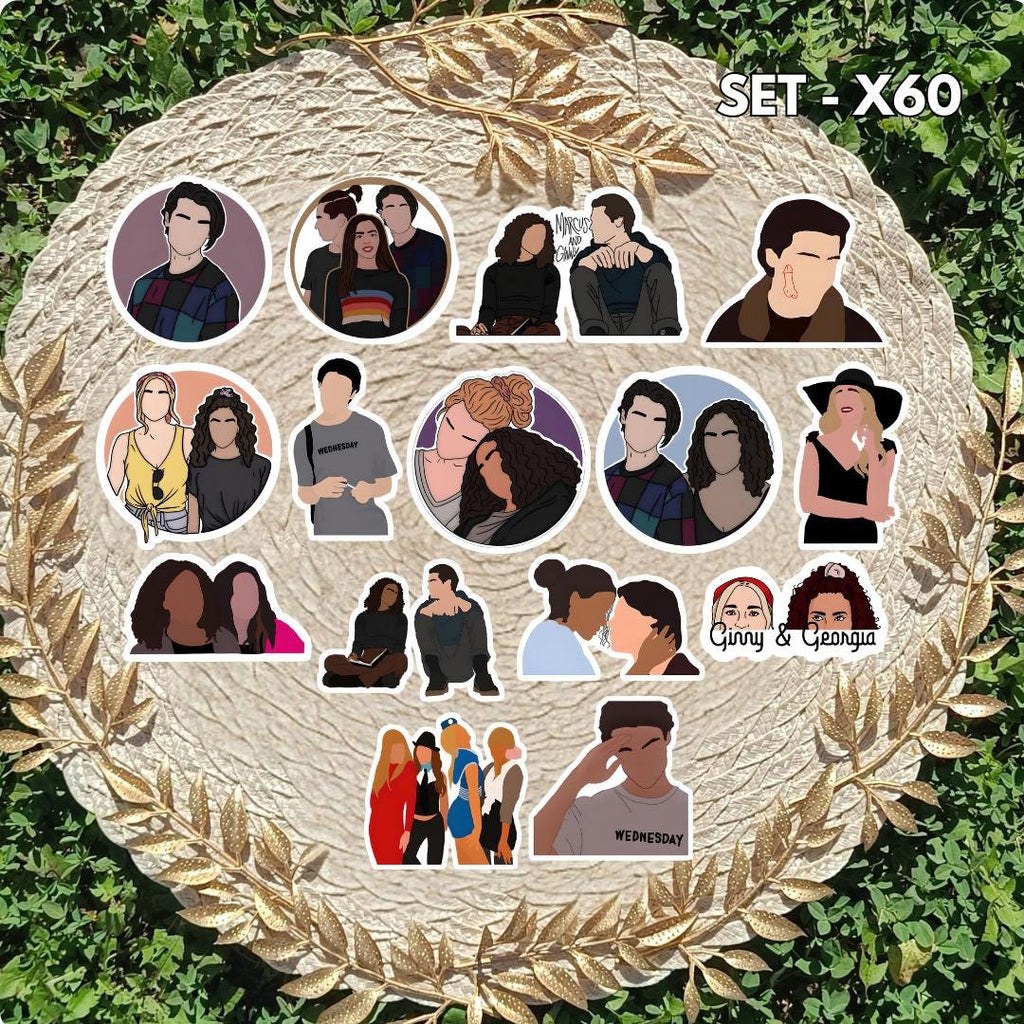 Ginny & Georgia Inspired Sticker Pack | Georgia, Ginny, Marcus Fan Art Vinyl Stickers