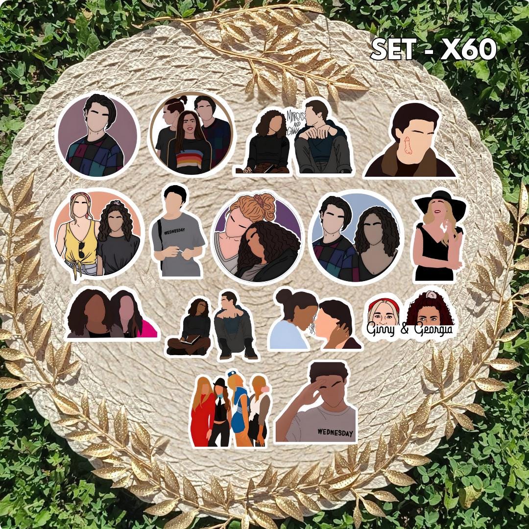 Ginny & Georgia Inspired Sticker Pack | Georgia, Ginny, Marcus Fan Art Vinyl Stickers