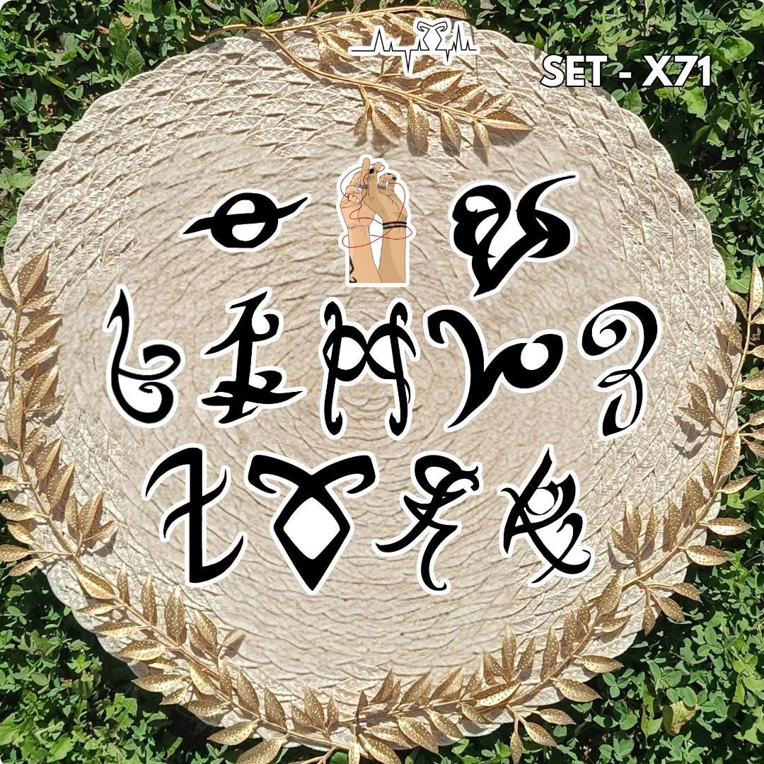 Zestaw naklejek Nocni Łowcy / Shadowhunters – Clary Fray, Jace Wayland, Magnus Bane