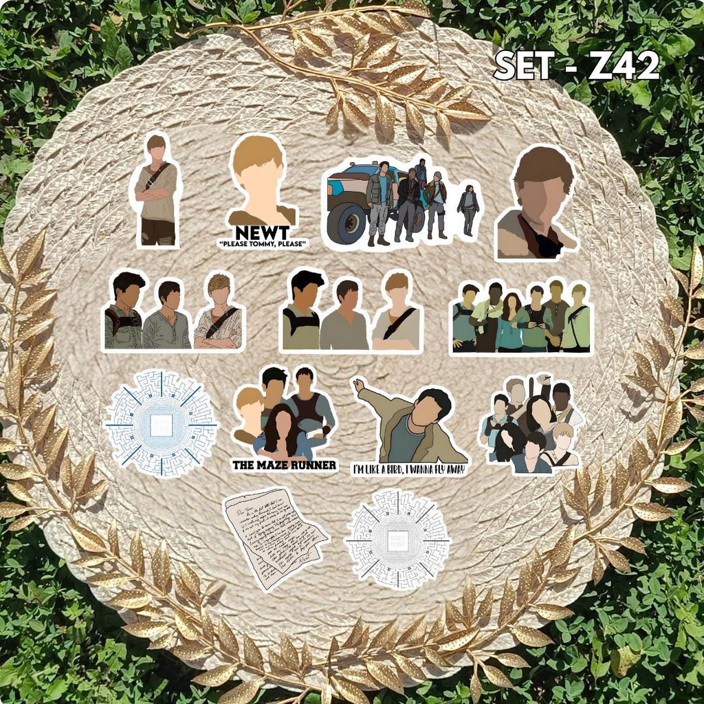 Maze Runner Inspired Sticker Pack | Thomas, Newt & Minho Fan Art Vinyl Stickers