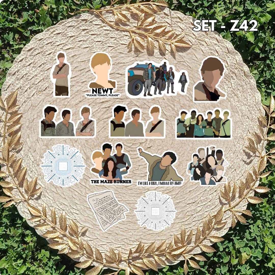 Maze Runner Inspired Sticker Pack | Thomas, Newt & Minho Fan Art Vinyl Stickers