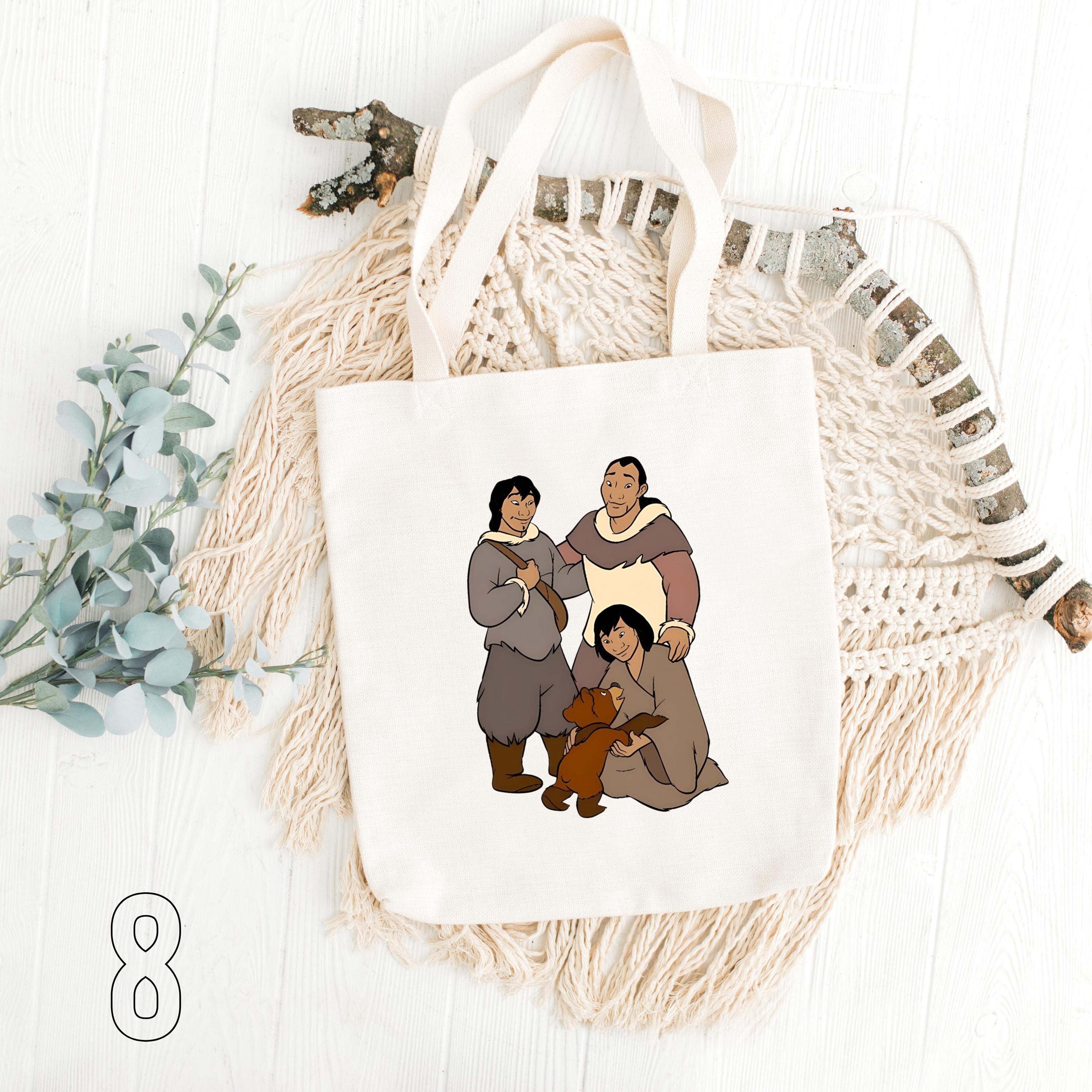Disney Brother Bear Inspired Tote Bag | Koda, Kenai & Denahi Cotton Bag | Animated Movie Aesthetic Gift
