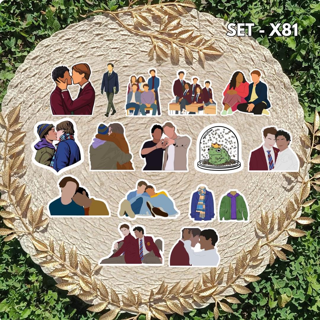 Young Royals / Young Royals sticker set – Wilhelm, Simon, August