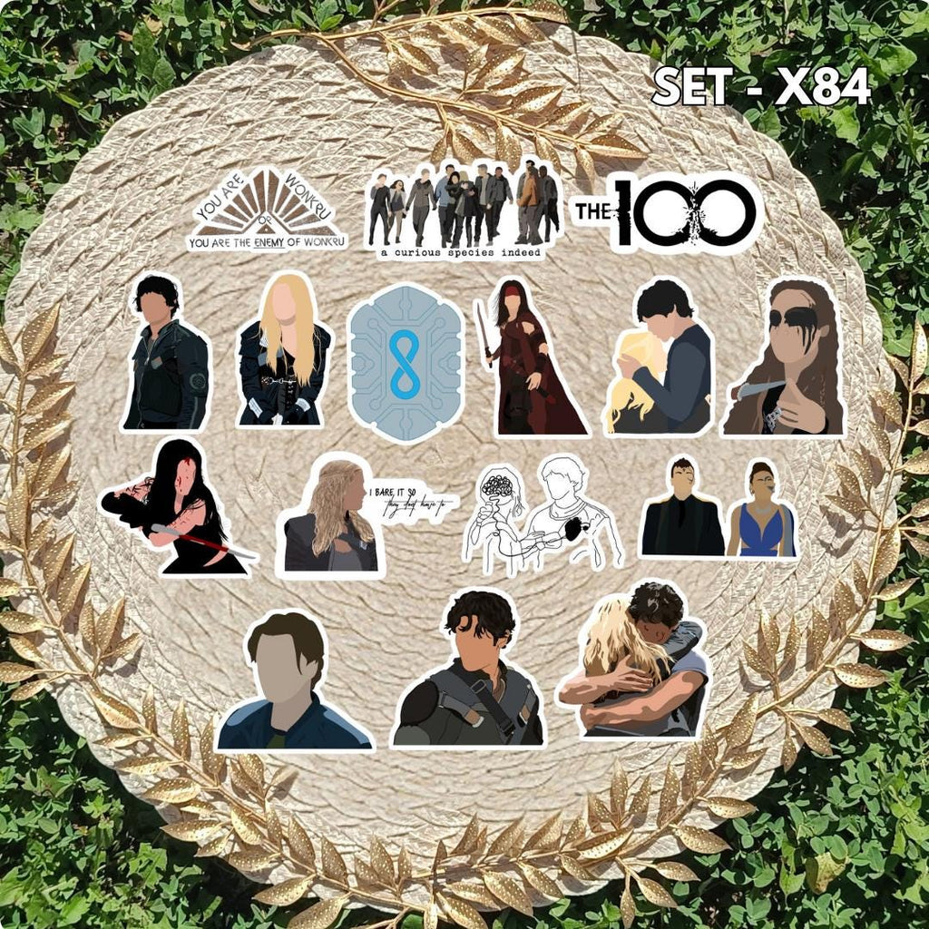 The 100 Inspired Sticker Pack | Clarke, Bellamy & Lexa Fan Art Vinyl Stickers