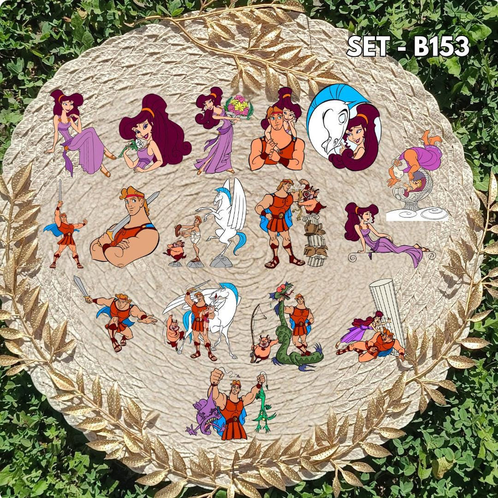 Hercules Inspired Sticker Pack | Hades, Megara & Zeus Fan Art Vinyl Stickers