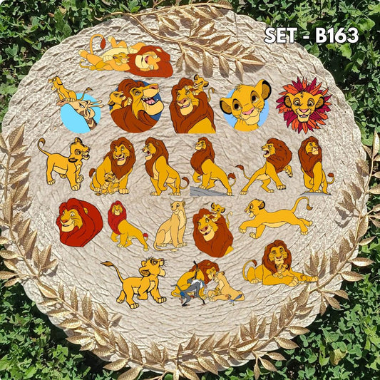 Zestaw naklejek Król Lew / The Lion King – Simba, Nala, Kovu