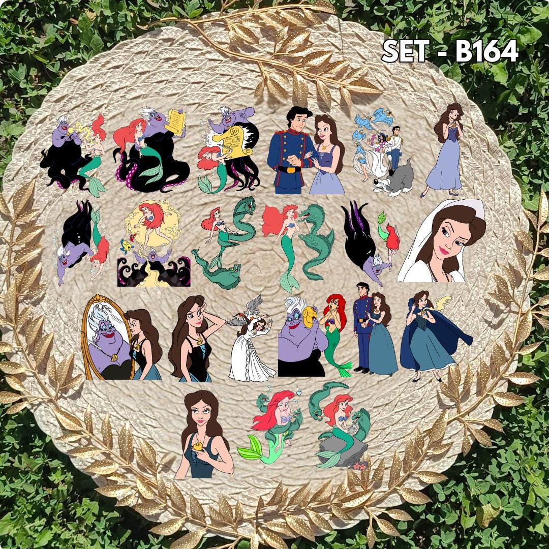The Little Mermaid Inspired Sticker Pack | Ariel & Melody Fan Art Vinyl Stickers