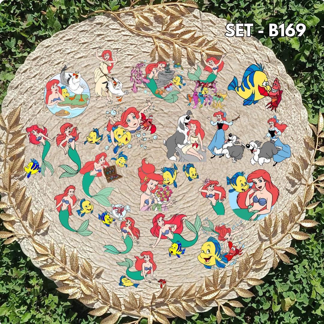 The Little Mermaid Inspired Sticker Pack | Ariel & Melody Fan Art Vinyl Stickers