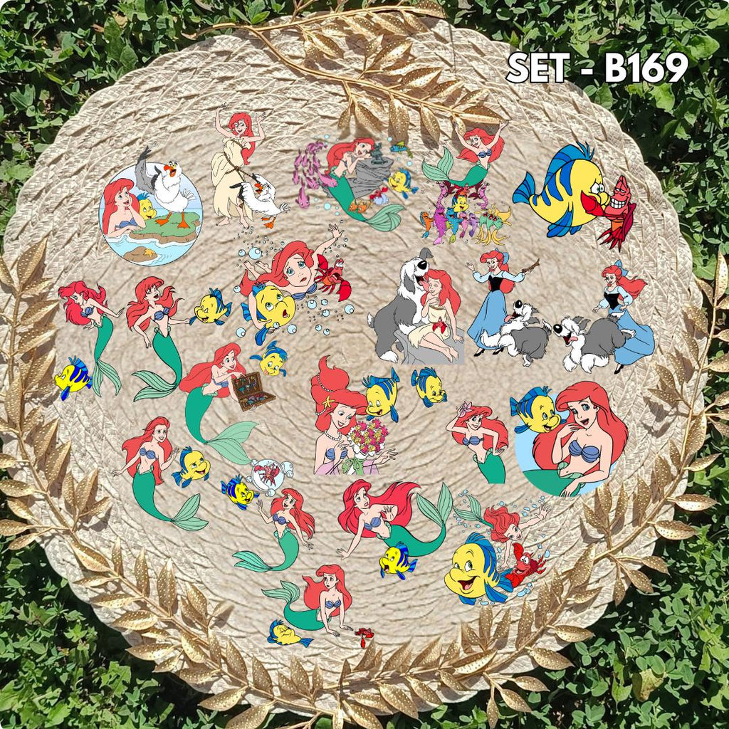 Zestaw naklejek – Mała Syrenka / The Little Mermaid