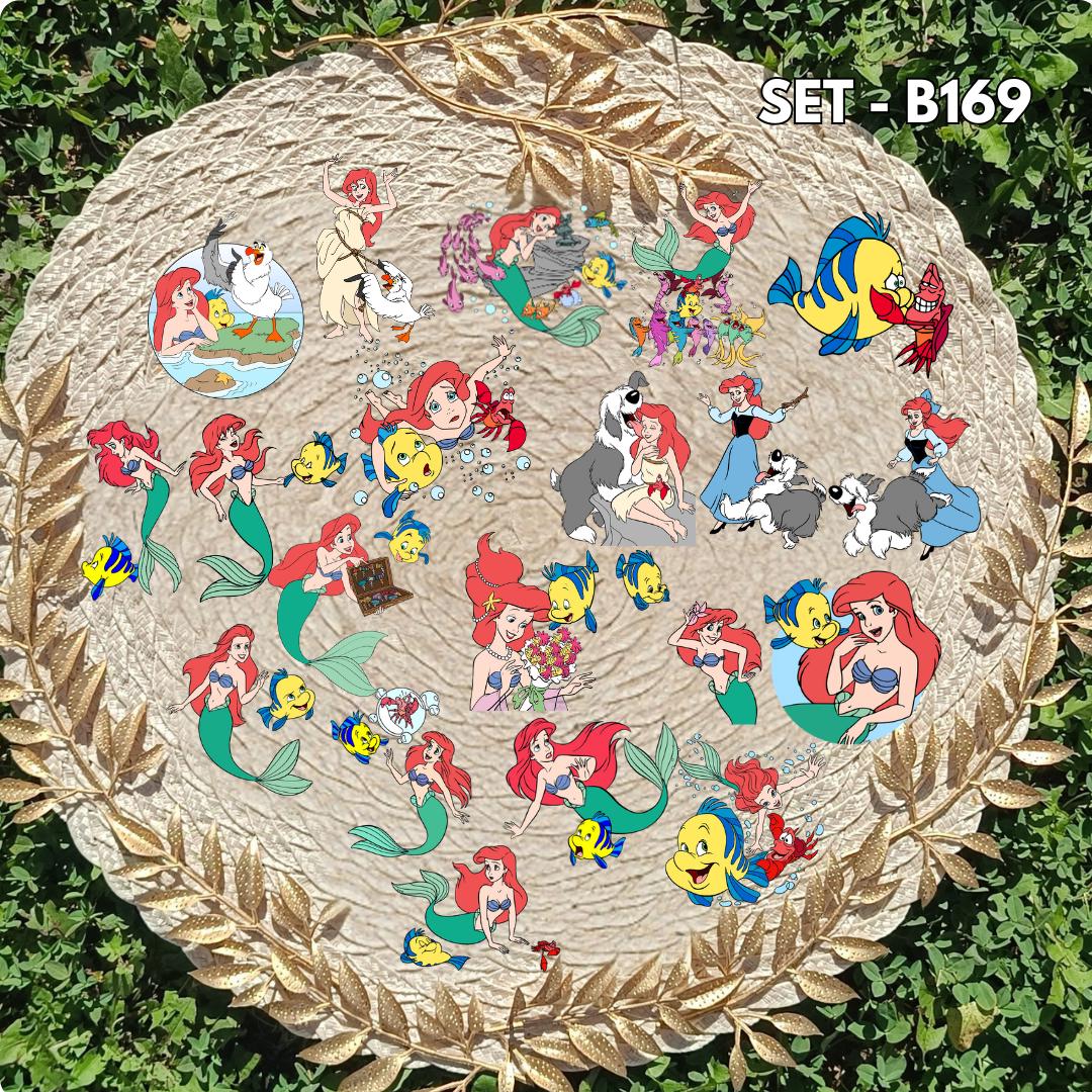 Zestaw naklejek Mała Syrenka / The Little Mermaid – Ariel