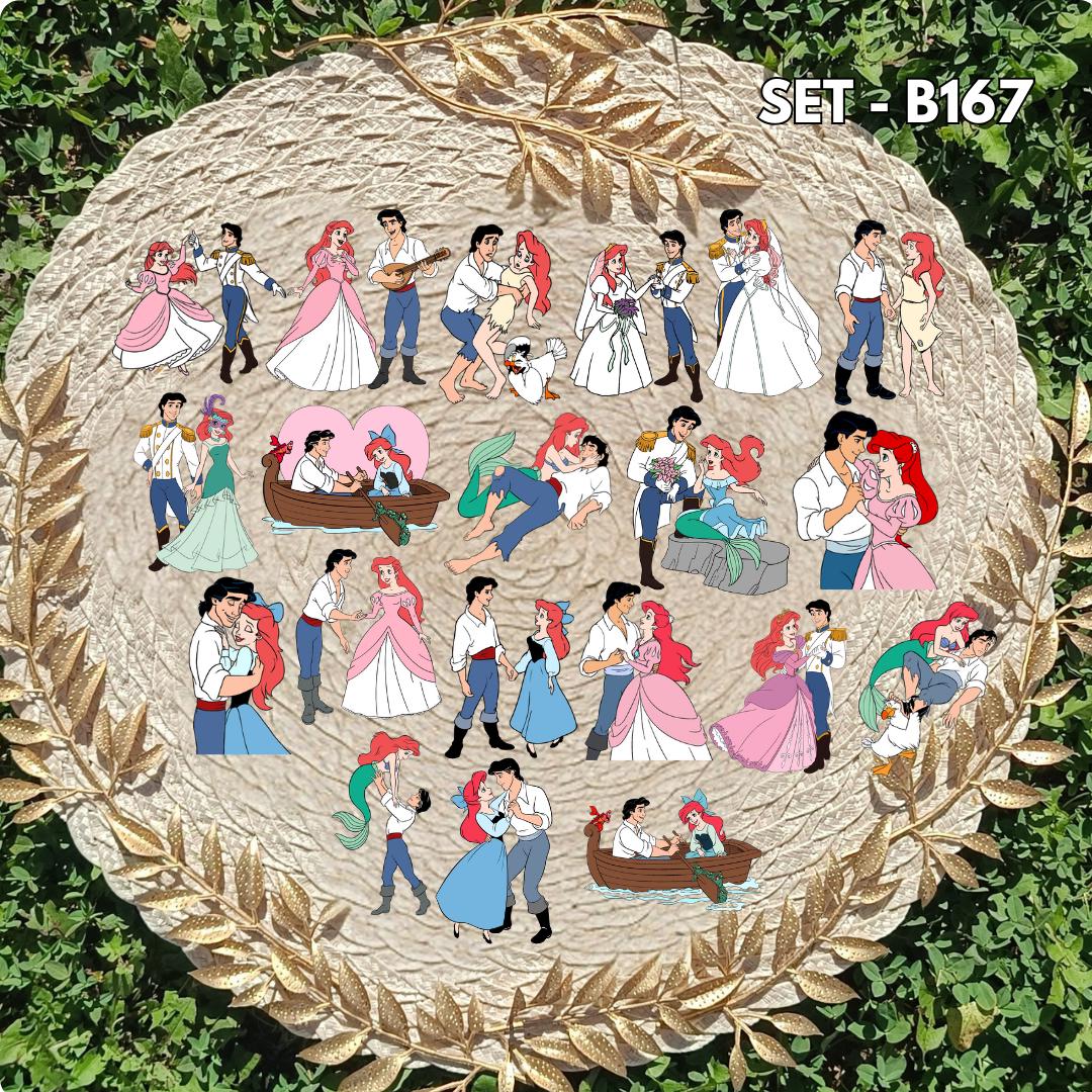 Zestaw naklejek Mała Syrenka / The Little Mermaid – Ariel
