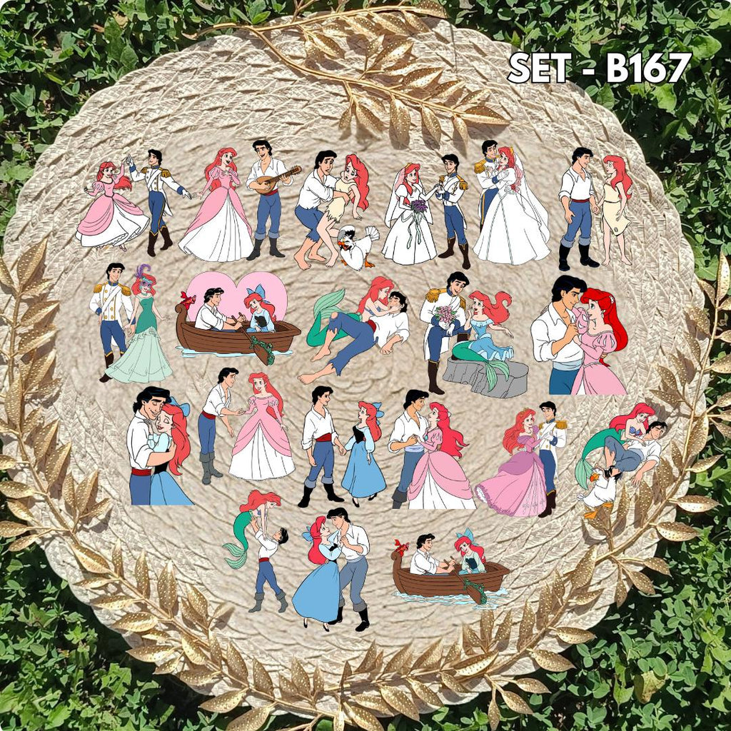 Zestaw naklejek – Mała Syrenka / The Little Mermaid
