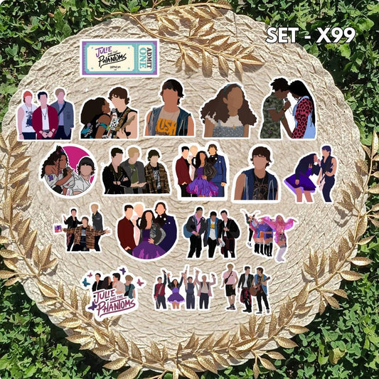 Zestaw naklejek Julie i Fantomy / Julie and the Phantoms – Julie, Luke, Reggie