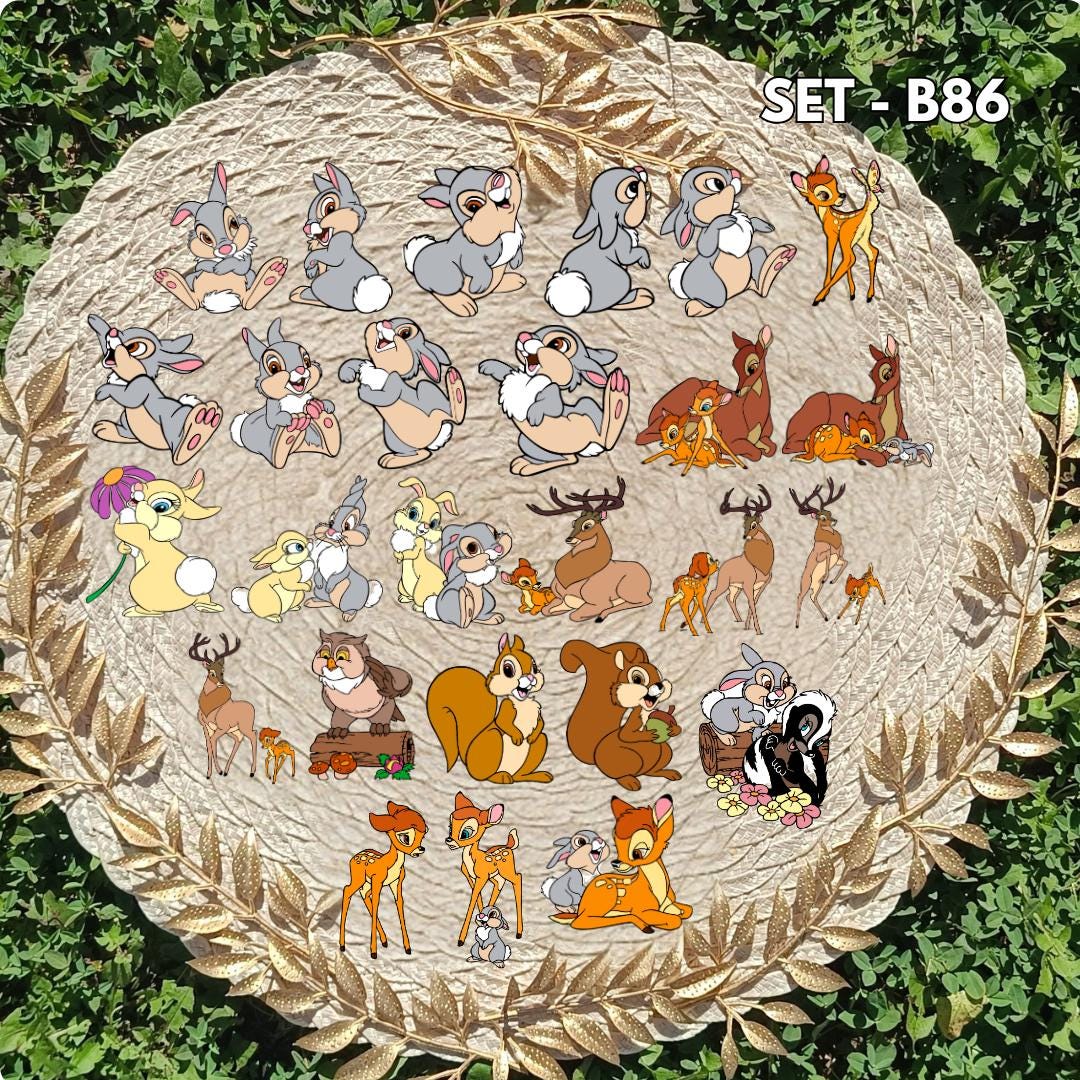 Bambi / Bambi Sticker Set – Bambi and Thumper