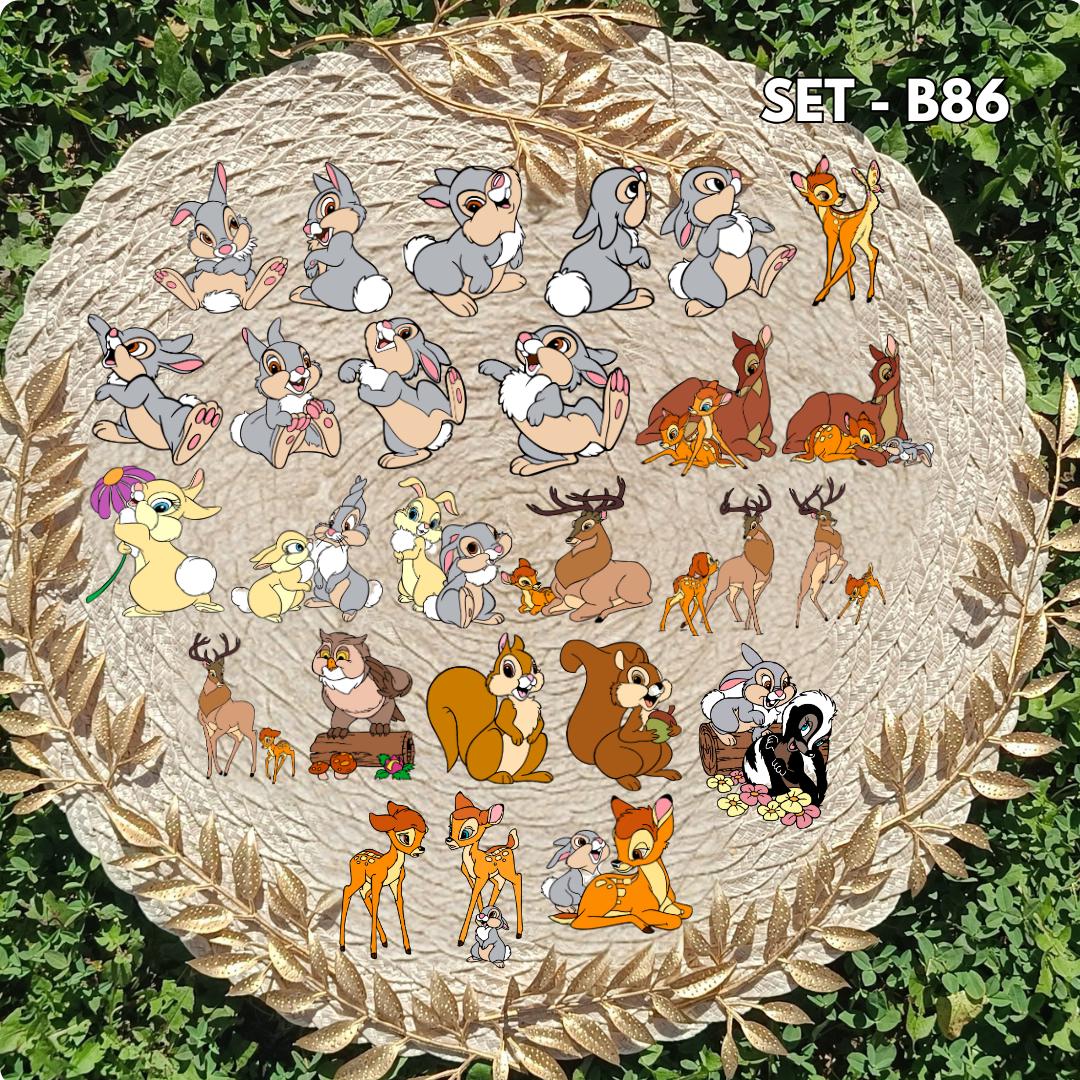 Bambi Inspired Sticker Pack | Bambi & Thumper Fan Art Vinyl Stickers