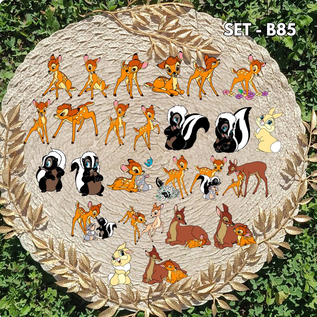 Bambi Inspired Sticker Pack | Bambi & Thumper Fan Art Vinyl Stickers