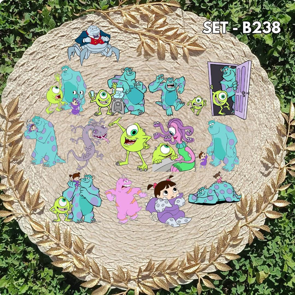 Monsters, Inc. Inspired Sticker Pack | Mike & Sulley Fan Art Vinyl Stickers
