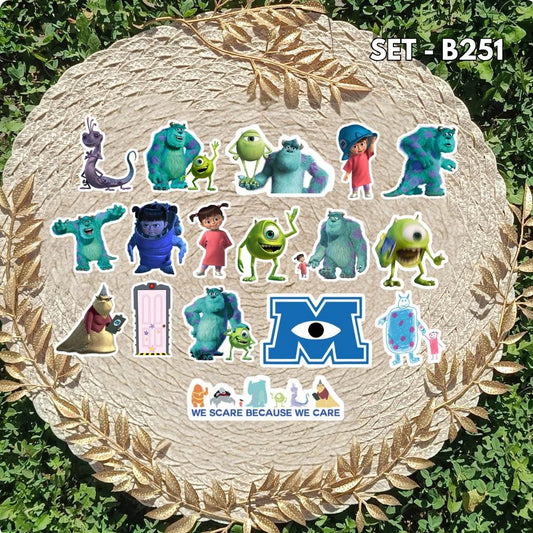 Zestaw naklejek Potwory i Spółka / Monsters, Inc. – Mike i Sulley