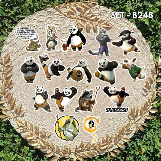 Zestaw naklejek Kung Fu Panda / Kung Fu Panda – Po i Furious Five