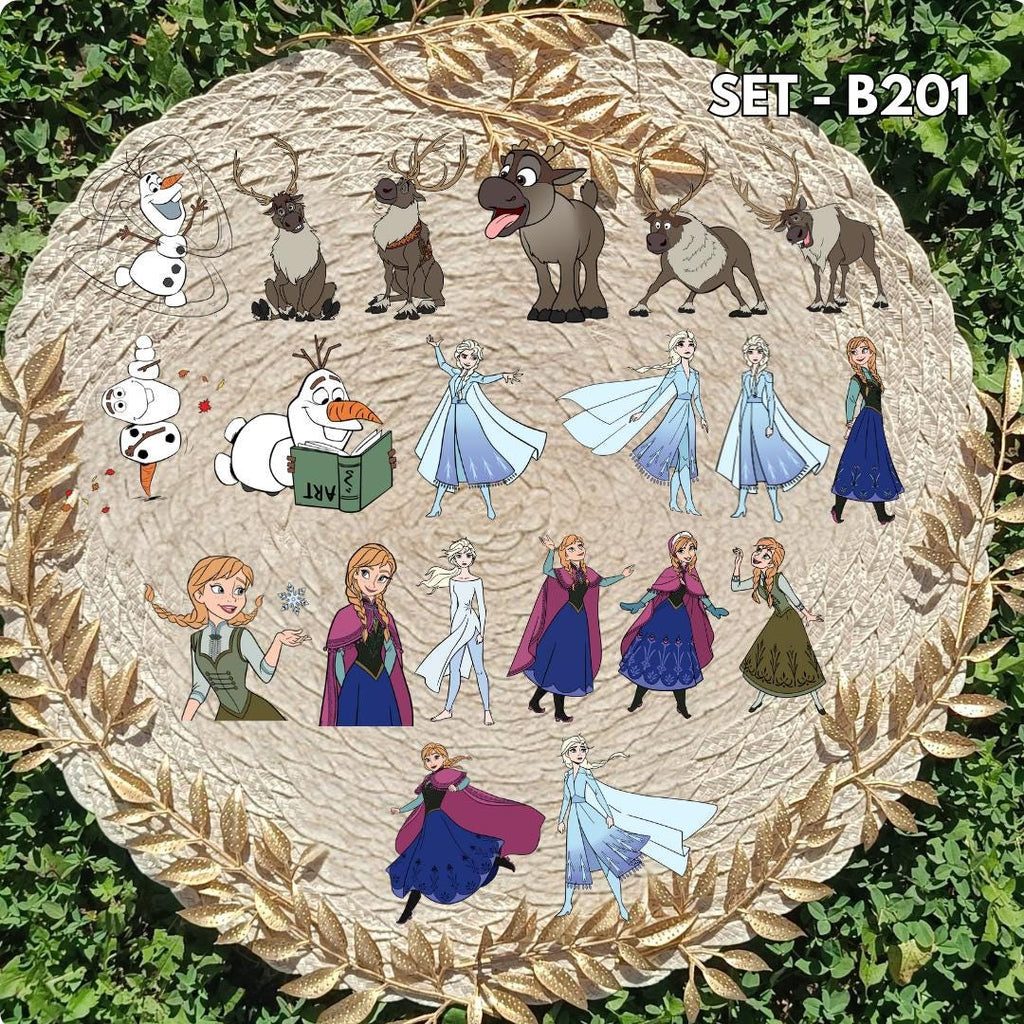 Frozen Inspired Sticker Pack | Elsa, Anna & Olaf Fan Art Vinyl Stickers