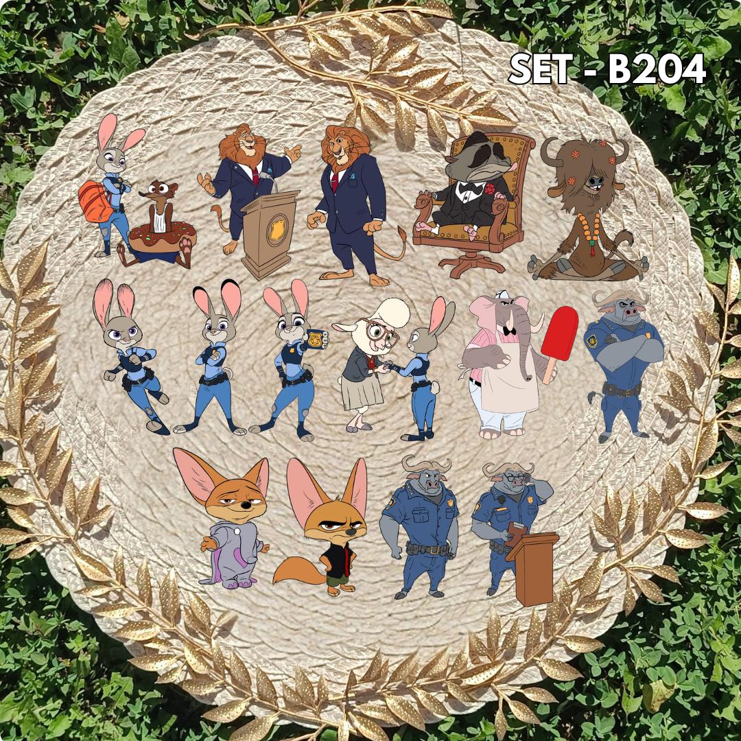 Zootopia Inspired Sticker Pack | Judy, Nick & Friends Fan Art Vinyl Stickers