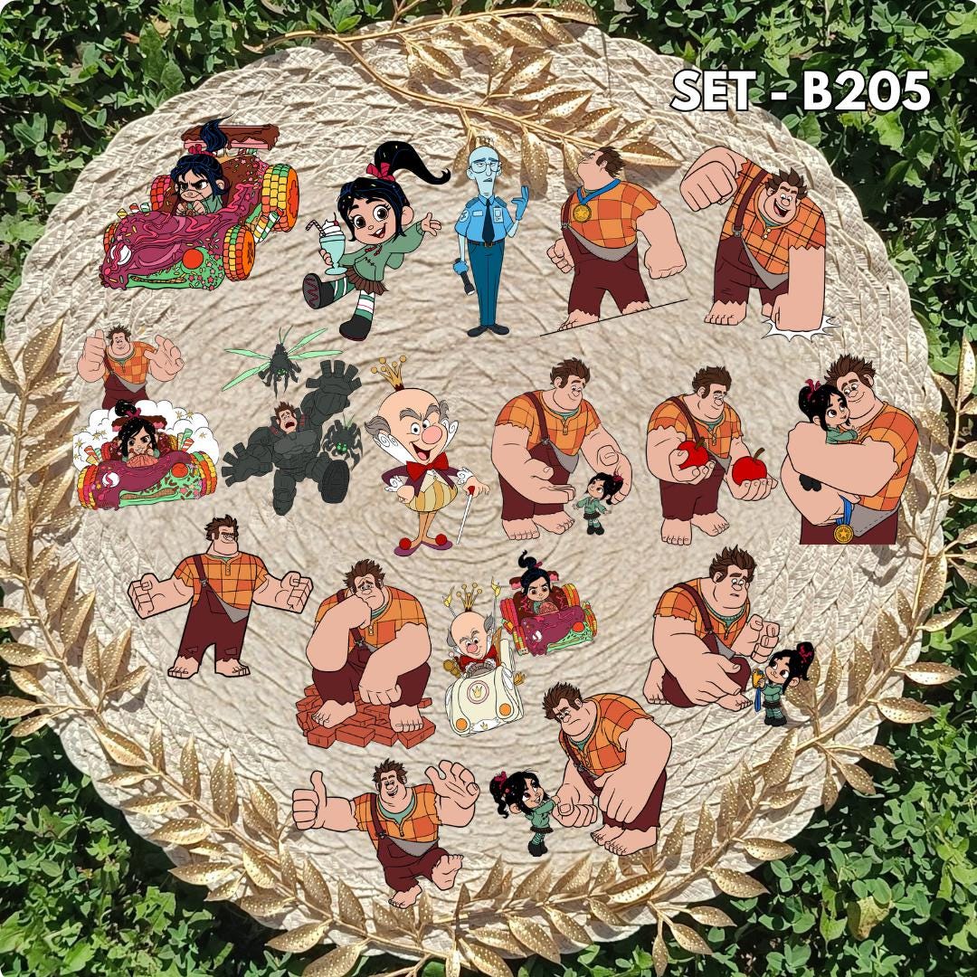 Wreck-It Ralph Inspired Sticker Pack | Ralph & Vanellope Fan Art Vinyl Stickers