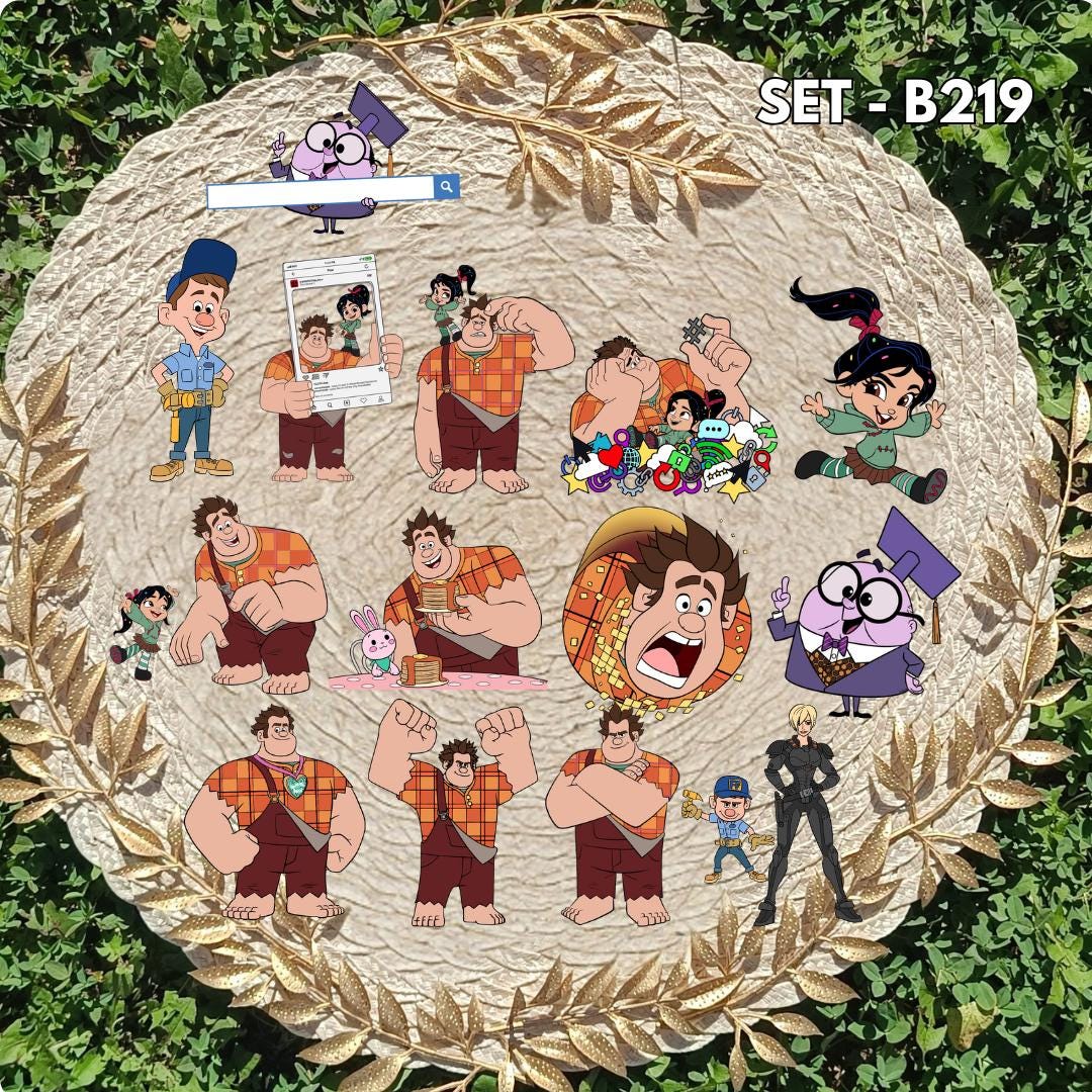Wreck-It Ralph Inspired Sticker Pack | Ralph & Vanellope Fan Art Vinyl Stickers