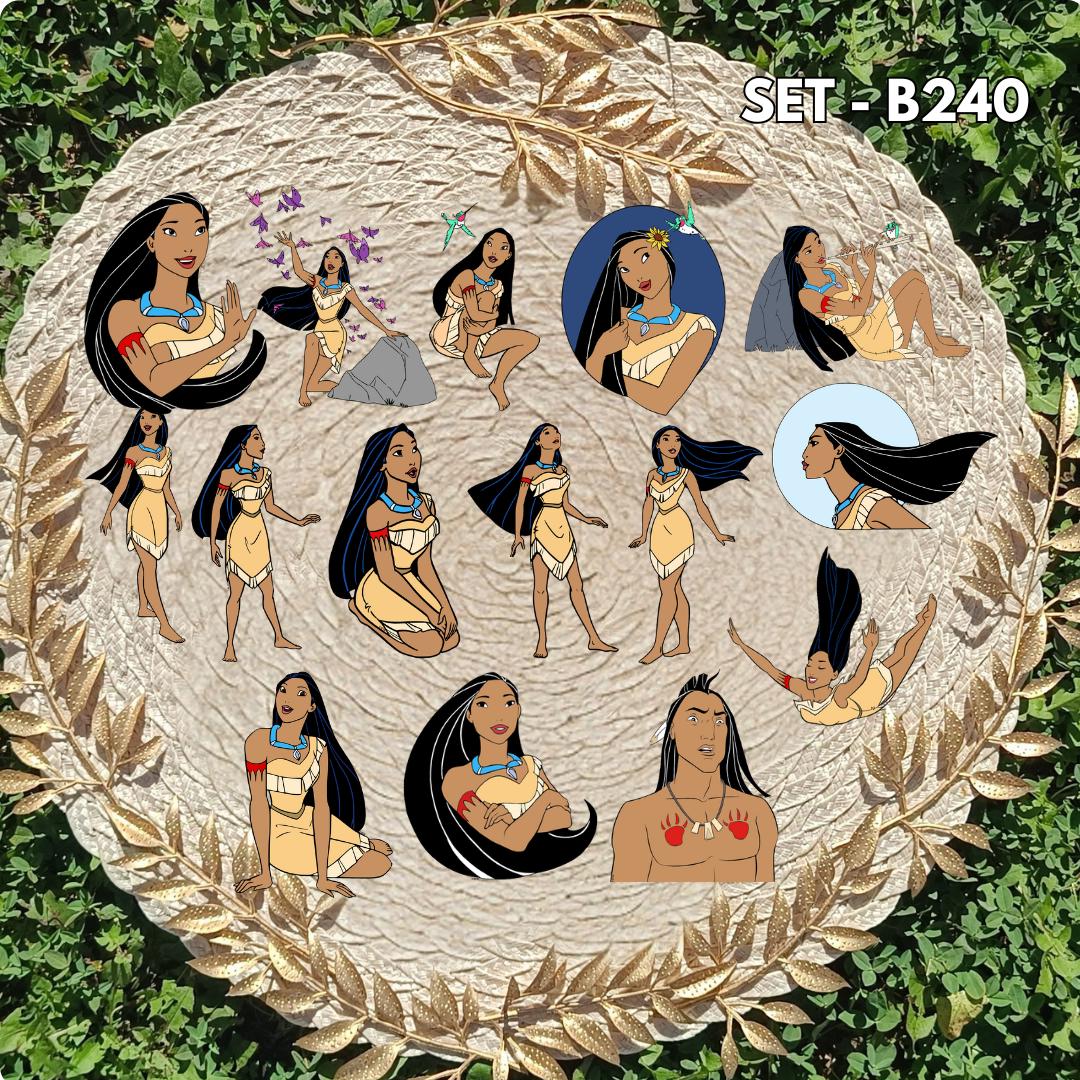 Pocahontas Inspired Sticker Pack | Pocahontas & John Smith Fan Art Vinyl Stickers