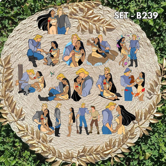 Zestaw naklejek Pocahontas / Pocahontas – klasyczna animacja Disney